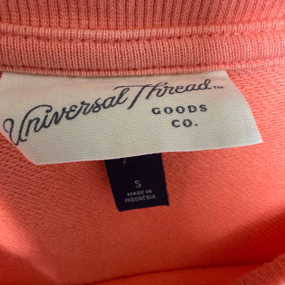 Universal Thread Coral Ruffle-Shoulder Sweatshirt - Picture 3 of 6